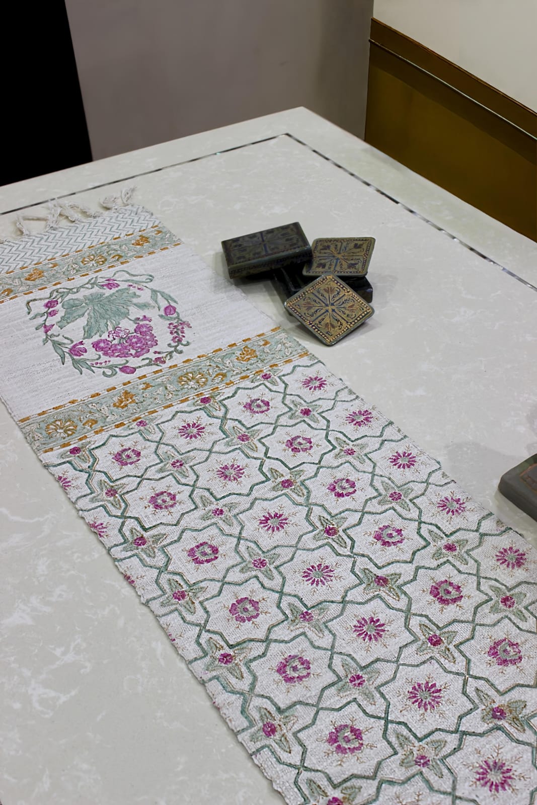 Arushii Heritage Hand blocked table runner