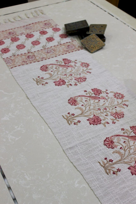 Arushii Blossom Hand blocked table runner