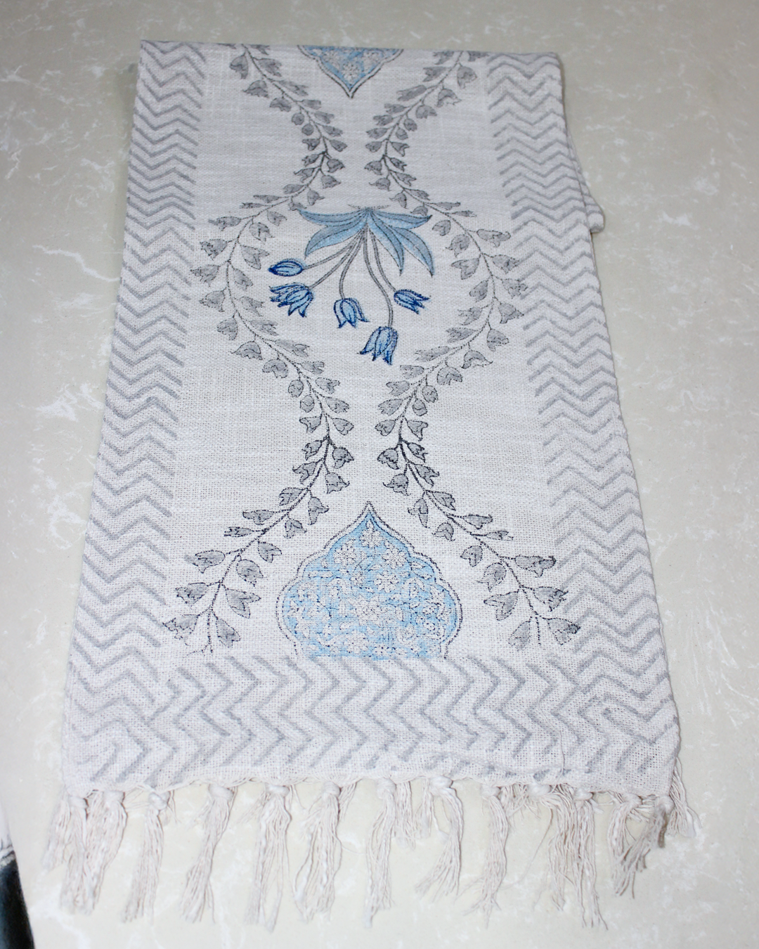 Arushii Luxury swirl Hand blocked table runner