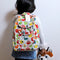 ARUSHII Cotton Quilted block printed by hands Kids Backpack Duck Unisex picnic and evening activity bag