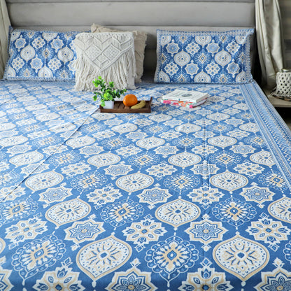 ARUSHII Double bedsheet in cotton – Indiglobal-Everyday bedsheet
