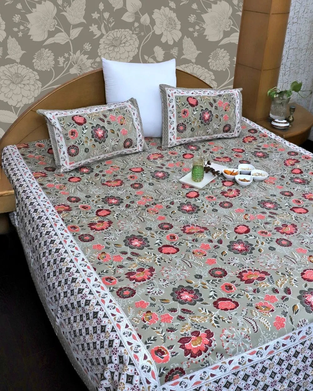 ARUSHII Double bedsheet in cotton -Lucknow- Everyday bedsheet