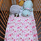 ARUSHII Cotton Reversible Kids Razai/ Quilt – Pink Elephant – Handblocked by artisans