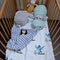 ARUSHII Cotton Reversible Kids Razai/ Quilt – Birdie – Handblocked by artisans