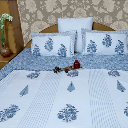 ARUSHII Double bed mulmul dohar – Amer- Handblocked by artisans