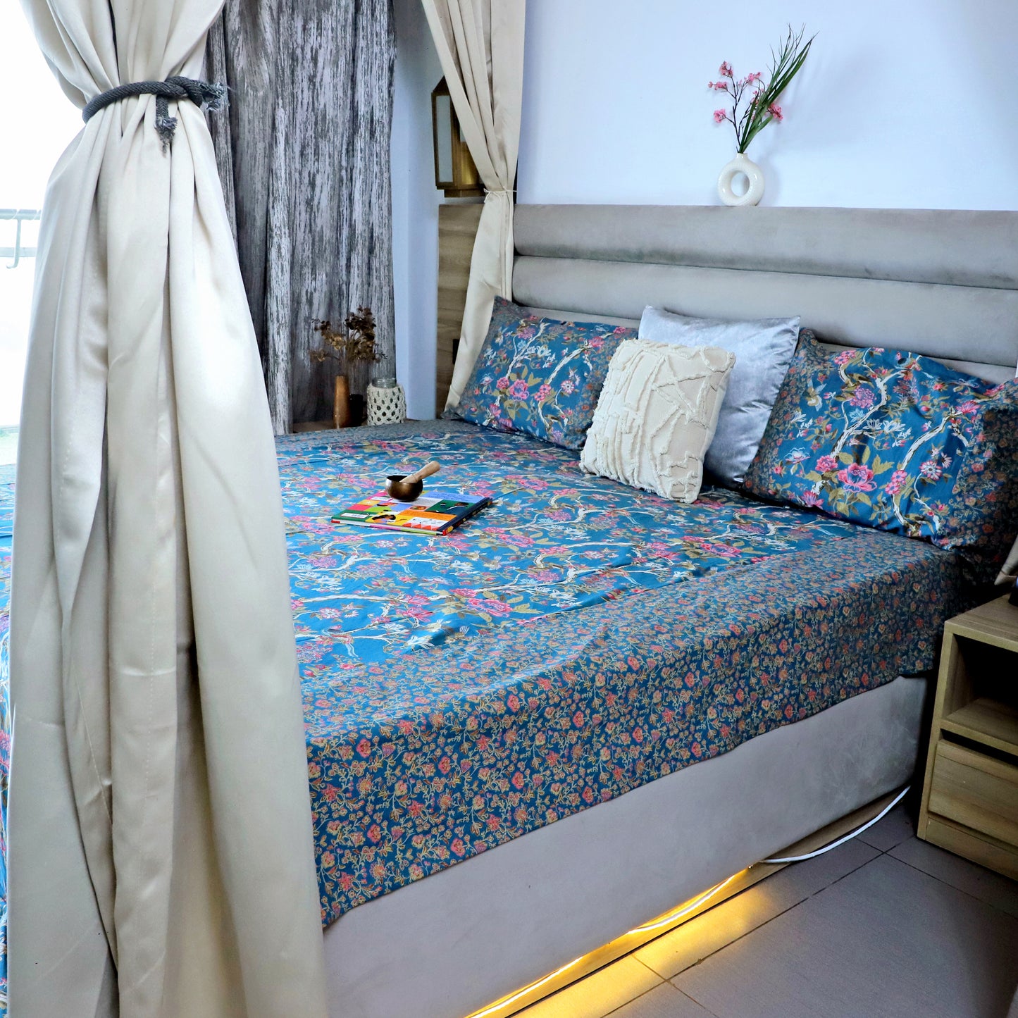 ARUSHII Double bedsheet in cotton –spring time