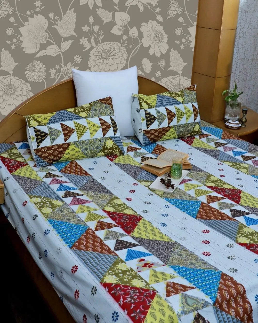 ARUSHII Double bedsheet in cotton -Agra- Everyday bedsheet