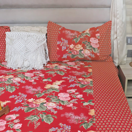 ARUSHII Double bedsheet in cotton – Lal Bahaar