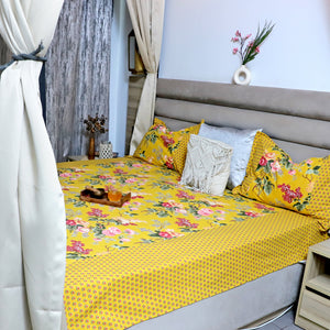 ARUSHII Double bedsheet in cotton – Peeli Bahaar