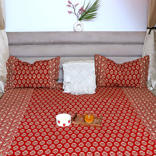 ARUSHII Double bedsheet in cotton – Nakashi