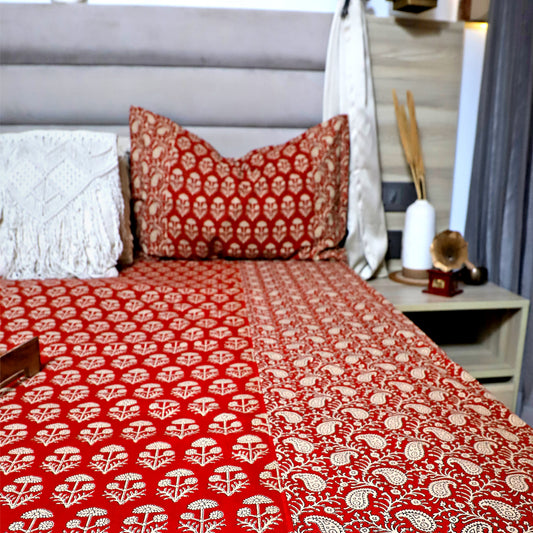 ARUSHII Double bedsheet in cotton – Nakashi
