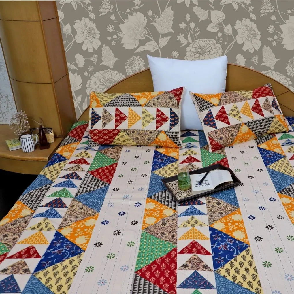 ARUSHII Double bedsheet in cotton -Agra- Everyday bedsheet