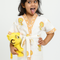 ARUSHII Cotton Unisex Bathrobe for Kids – Lion – Handblocked by artisans