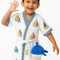ARUSHII Cotton Unisex Bathrobe for Kids – Boat -Handblocked by artisans