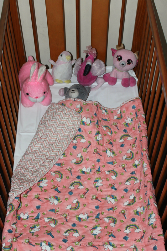 ARUSHII Cotton Reversible Kids Razai/ Quilt – UNICORN– Handblocked by artisans (Copy)