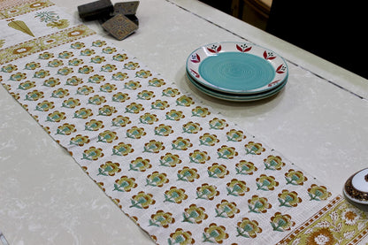 Arushii winter sun hand blocked Table runner