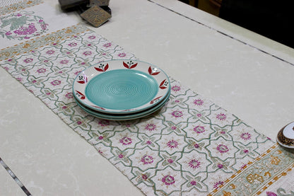 Arushii Heritage Hand blocked table runner