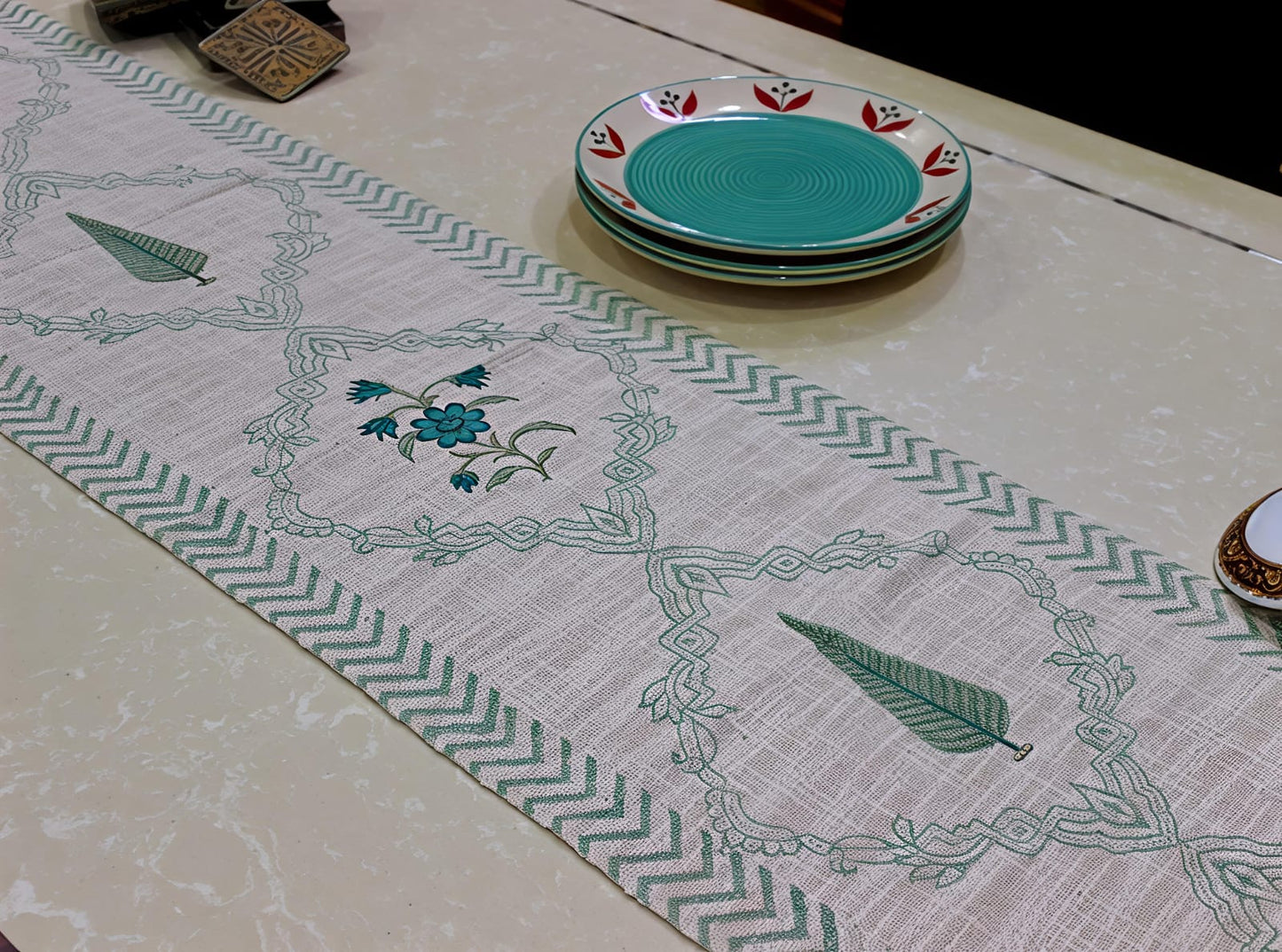 Arushii Elite Hand blocked table runner