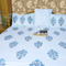 ARUSHII Double bedsheet in percale cotton – Rajwada- Handblocked by artisans