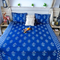 ARUSHII Double bedsheet in cotton –Navy Indigo Chandelier- bedsheet