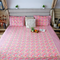 ARUSHII Double bedsheet in cotton – Pastel pink- bedsheet