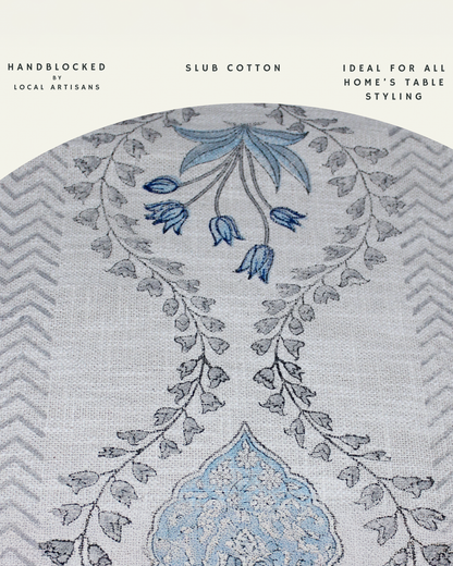 Arushii Luxury swirl Hand blocked table runner