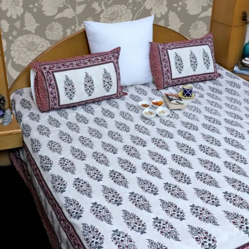 ARUSHII  Double bedsheet in cotton – Aligarh- Everyday bedsheet