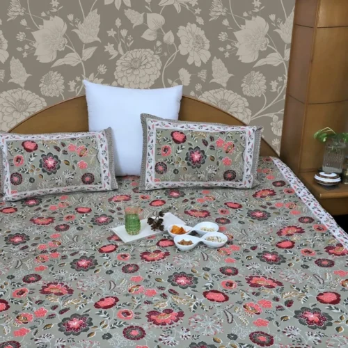 ARUSHII  Double bedsheet in cotton -Lucknow- Everyday bedsheet